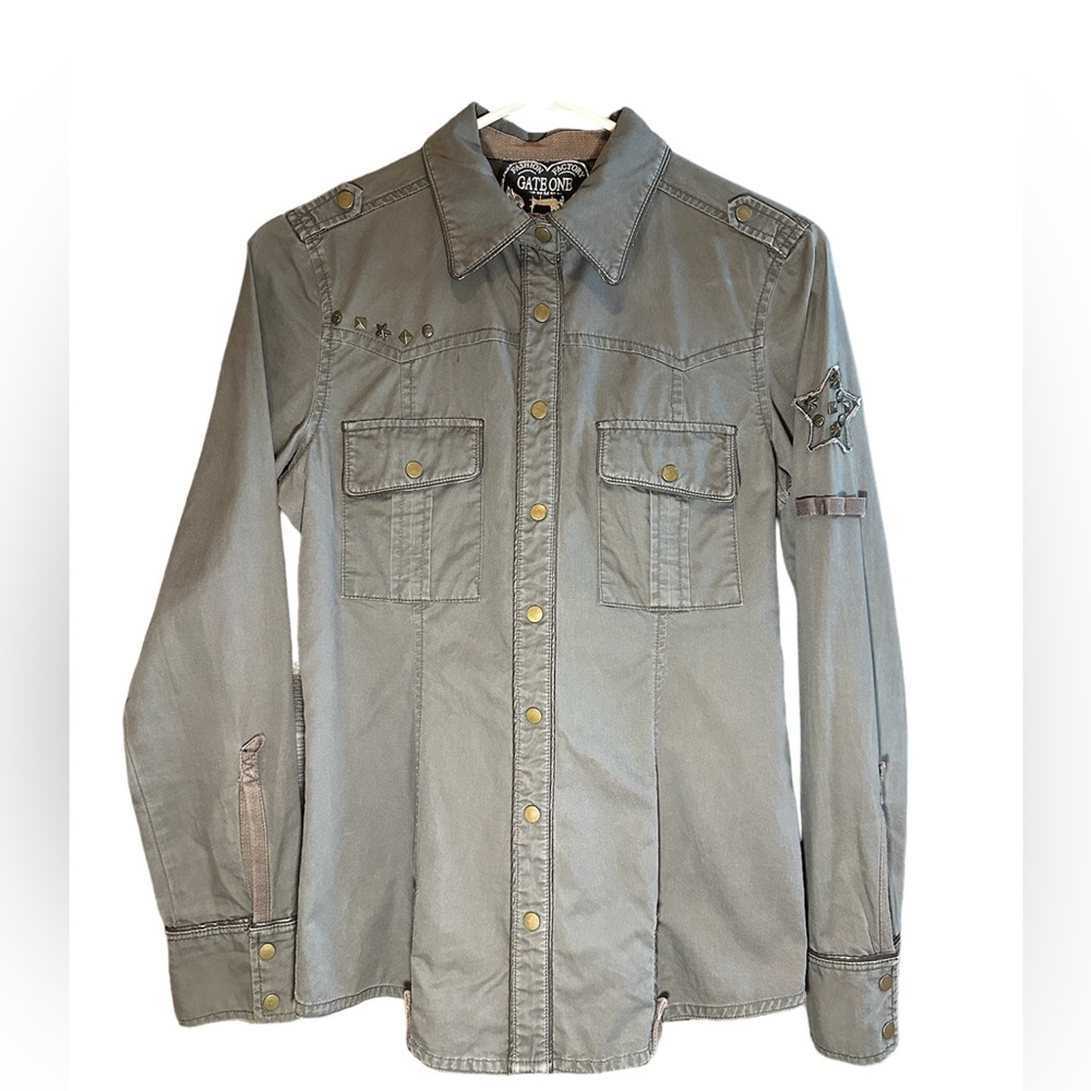 Gate One Military Style Shirt Size S